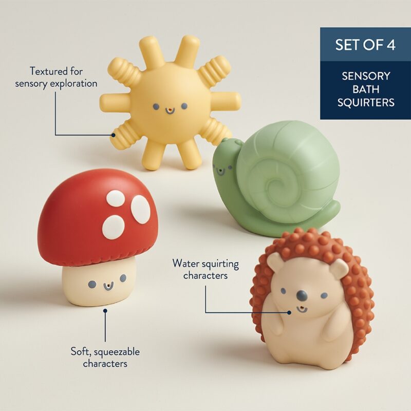 Itzy Ritzy Itzy Squirt Soft Bath Toy 4 Pack Toys