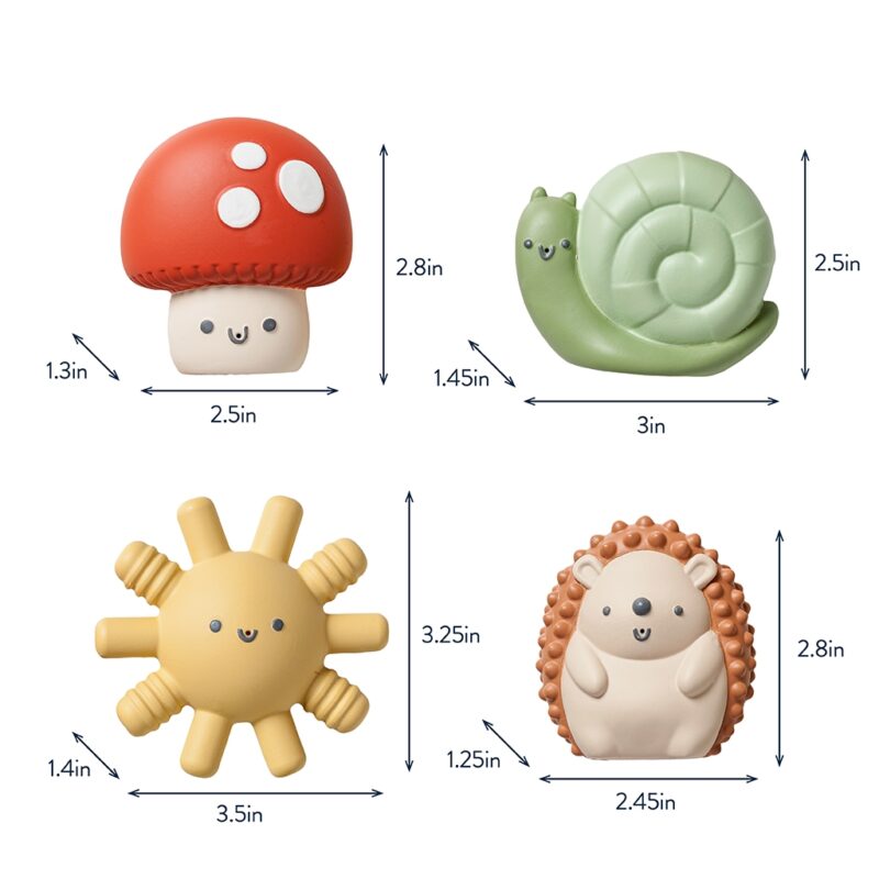 Itzy Squirt Soft Bath Toy 4 Pack from Itzy Ritzy