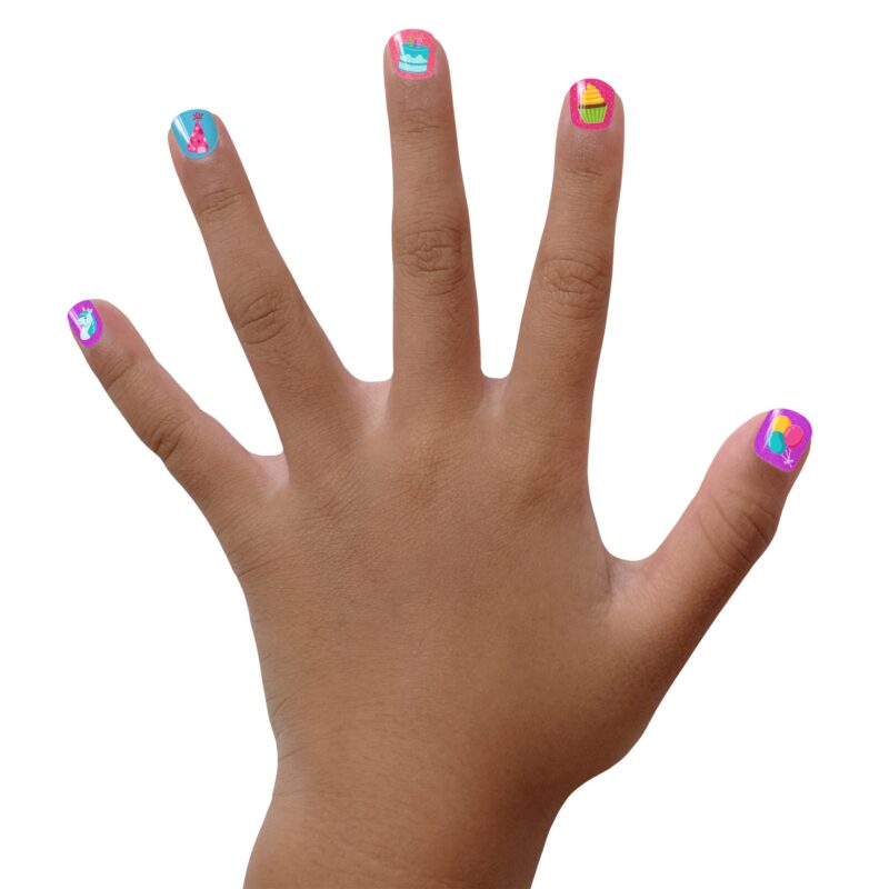 Birthday Bash Nail Art from Piggy Paint