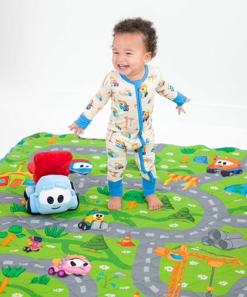 Leo The Truck Construction Buddies Bamboo Viscose Toddler Birdie Quilt from Birdie Bean