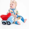 Birdie Bean Leo The Truck Construction Buddies Bamboo Viscose Convertible Romper