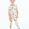 Birdie Bean Leo The Truck Construction Buddies Bamboo Viscose Short Sleeve Pajama Set