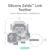 Bumkins Silicone Teether: Zelda Link available at Blossom