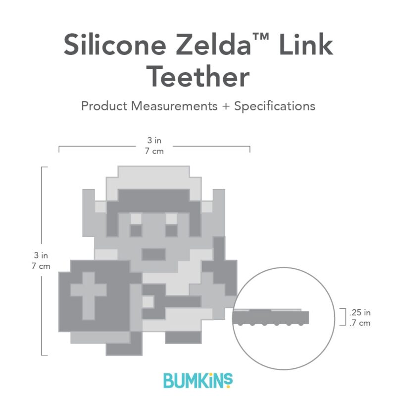 Bumkins Silicone Teether: Zelda Link available at Blossom