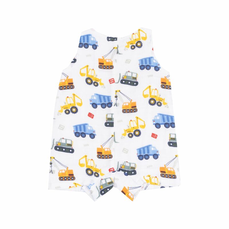 Cool Construction Muslin Sleeveless Shortie Romper from Angel Dear