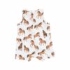 Horses Muslin Sleeveless Shortie Romper from Angel Dear