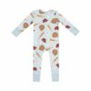 Baseball Bamboo Viscose Zipper Romper from Angel Dear