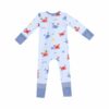 Crayon Crabs Bamboo Viscose Zipper Romper from Angel Dear