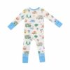 Friendly Campers Bamboo Viscose Zipper Romper from Angel Dear