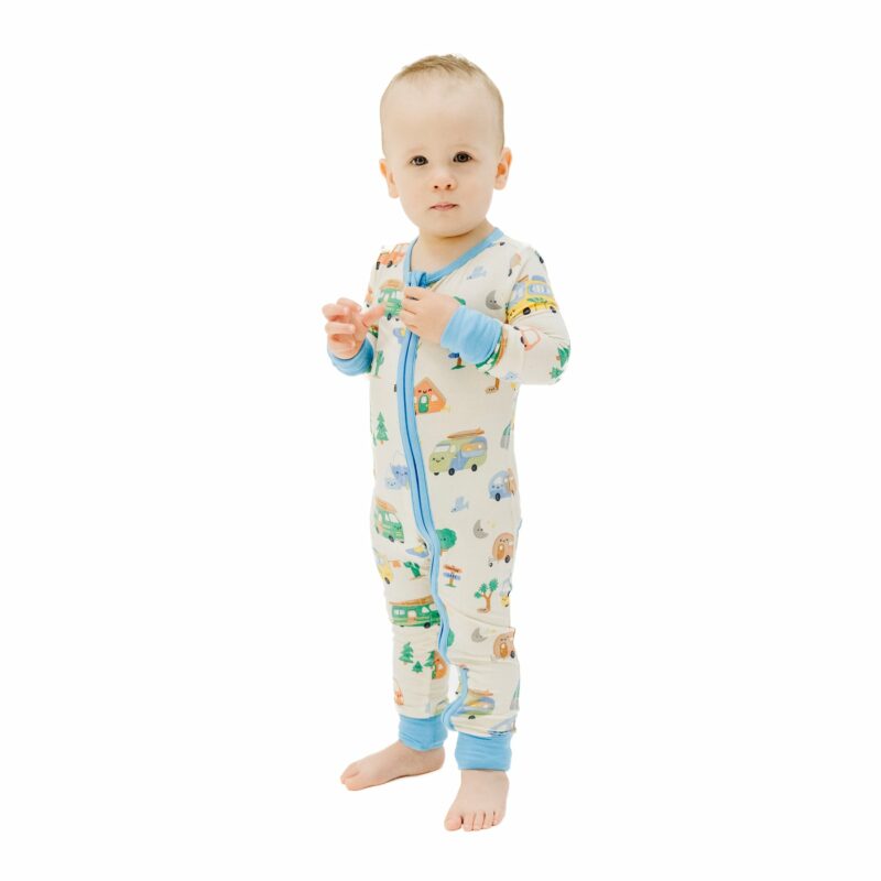 Friendly Campers Bamboo Viscose Zipper Romper