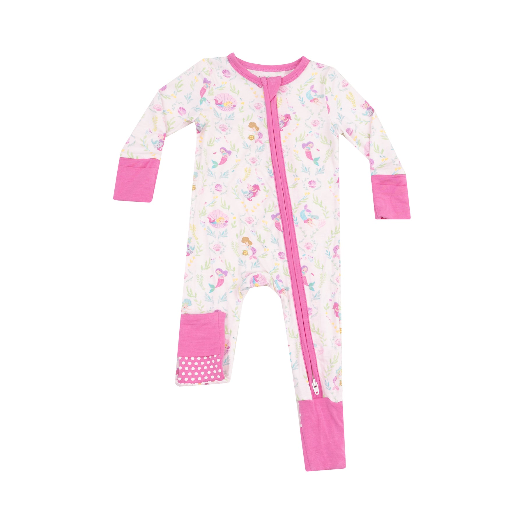 Angel Dear Mermaids Bamboo Viscose Zipper Romper