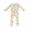 Veggie Dinos Bamboo Viscose Zipper Romper from Angel Dear