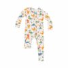 Angel Dear Veggie Dinos Bamboo Viscose Zipper Romper