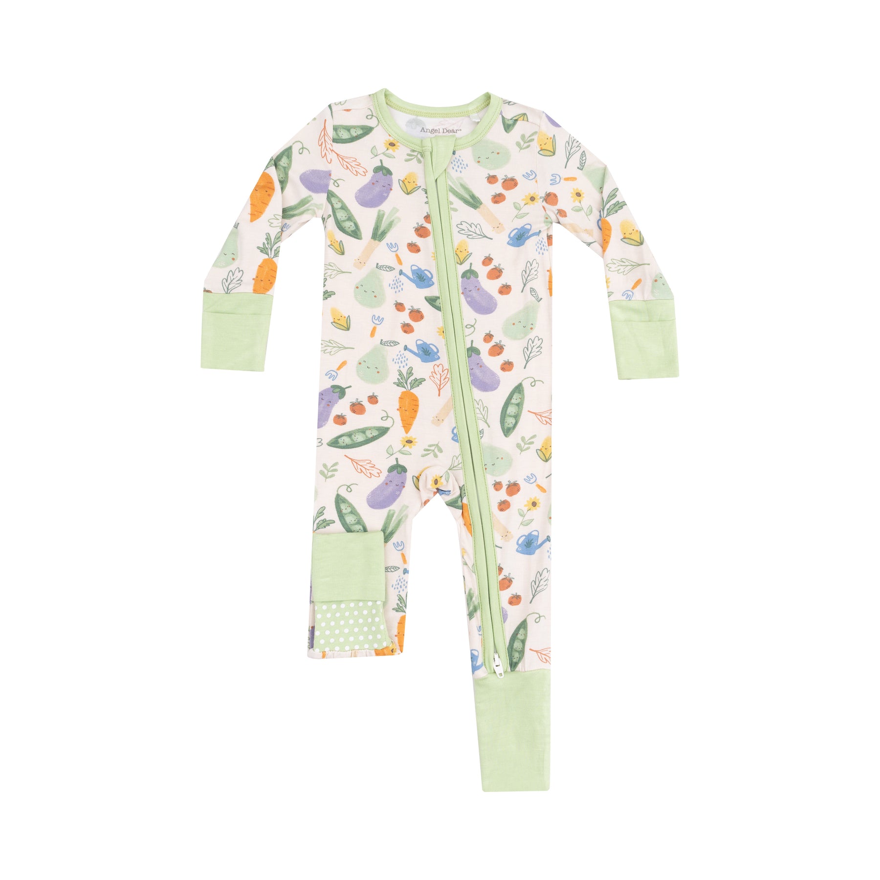 Angel Dear Veggie Patch Bamboo Viscose Zipper Romper