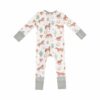Western Horses Bamboo Viscose Zipper Romper from Angel Dear