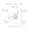 Bumkins Silicone Straw Cup with Lid: Gray available at Blossom
