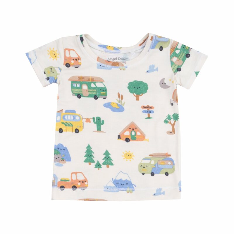 Friendly Campers Bamboo Viscose Short Sleeve Loungewear Set from Angel Dear