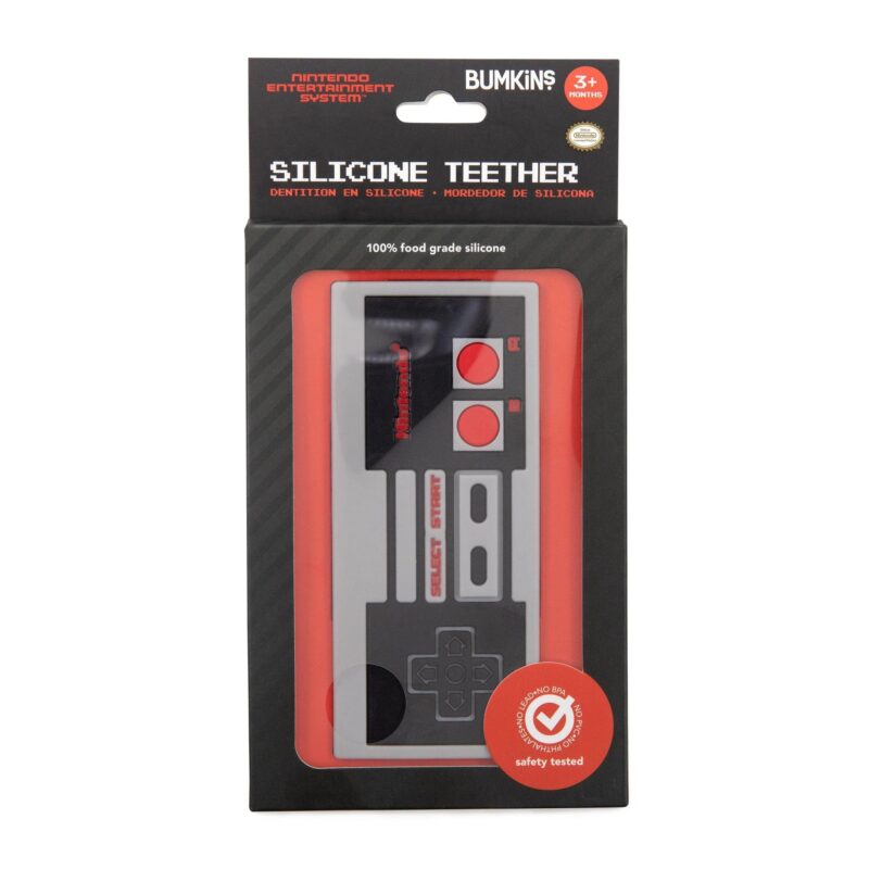 Bumkins Silicone Teether: NES Controller