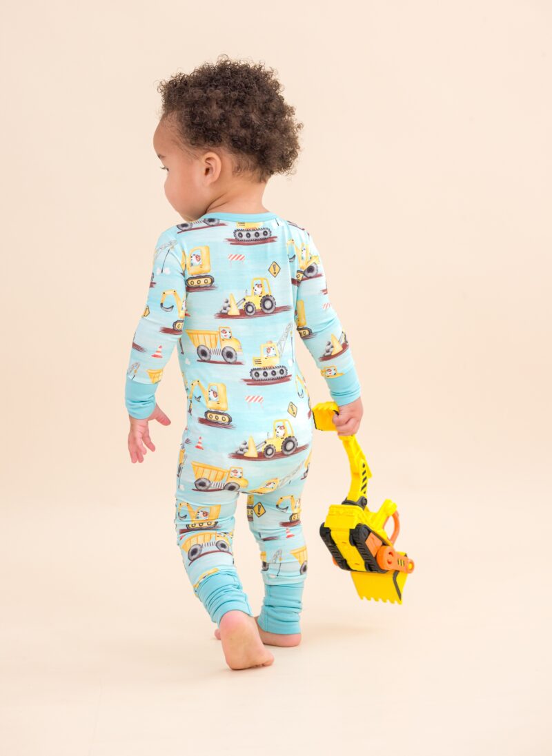 Hard Hat Hounds Bamboo Viscose Convertible Romper from Birdie Bean
