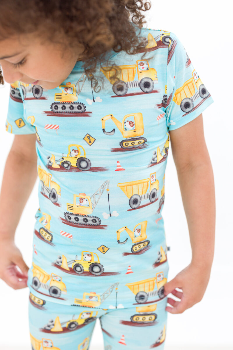 Hard Hat Hounds Bamboo Viscose Pajamas Set from Birdie Bean