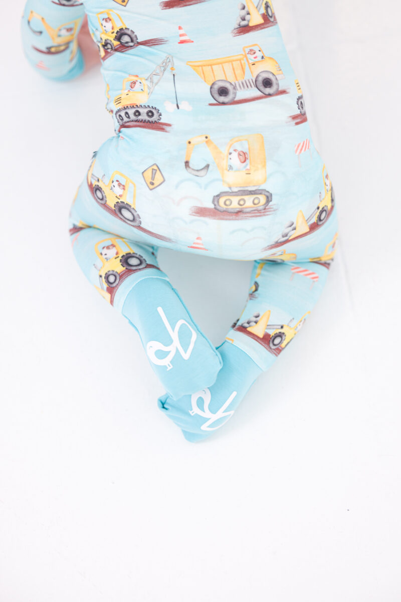 Birdie Bean Hard Hat Hounds Bamboo Viscose Convertible Romper