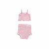 Stripe Vintage Red Tank Top & High Waisted Short