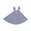 Navy Gingham Muslin Twirly Sundress