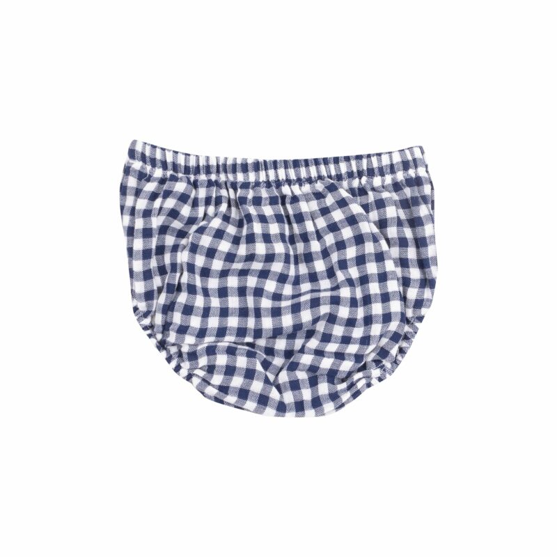 Angel Dear Navy Gingham Muslin Twirly Sundress