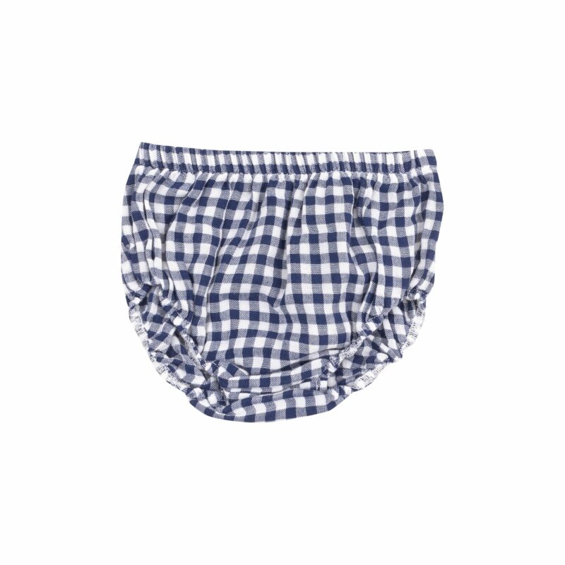 Navy Gingham Muslin Twirly Sundress available at Blossom