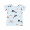 Cow Families Blue Bamboo Viscose Loungewear Short Set from Angel Dear