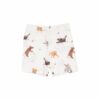Watercolor Puppies Bamboo Viscose Loungewear Short Set