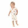 Watercolor Puppies Bamboo Viscose Loungewear Short Set available at Blossom