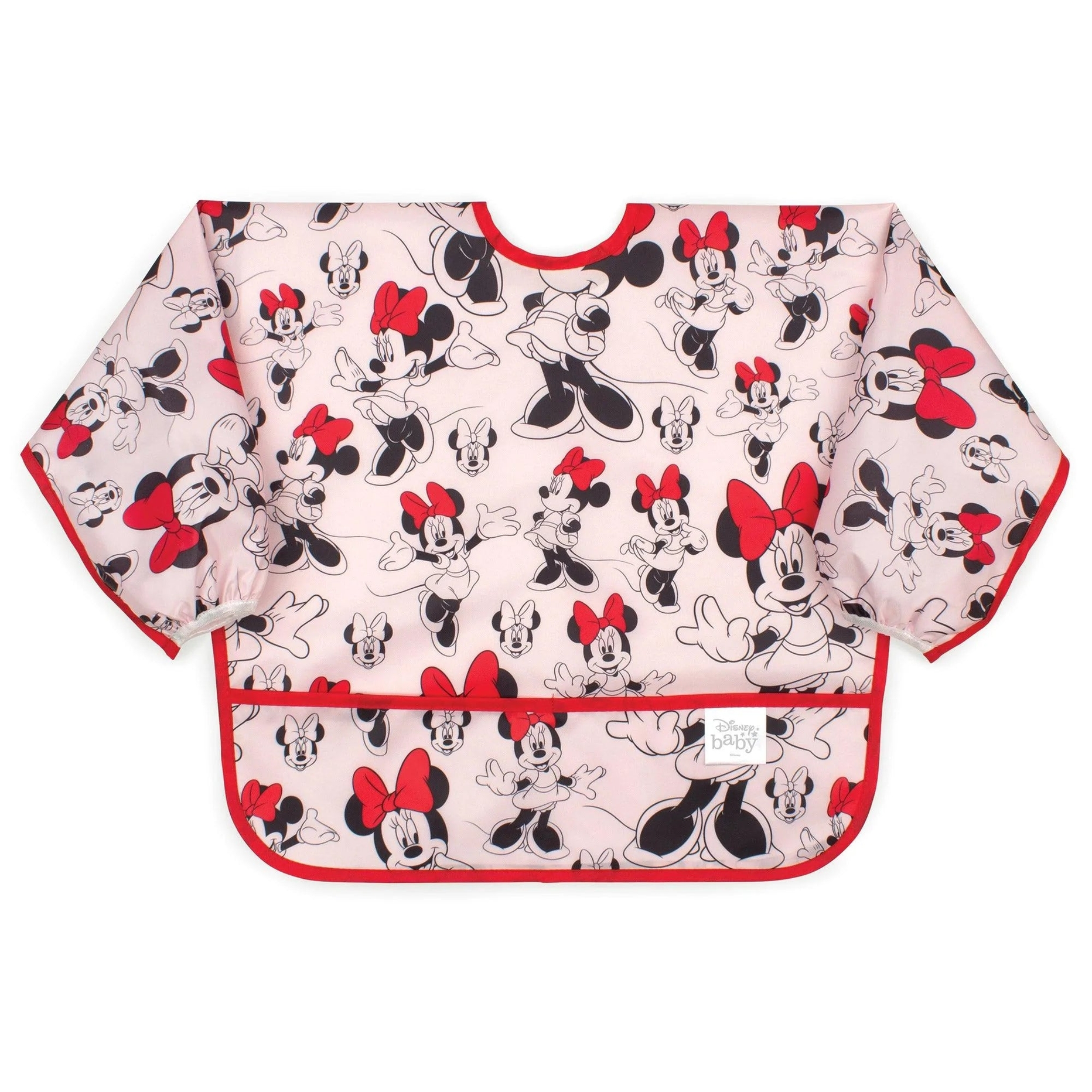 Bumkins Sleeved Bib: Minnie Mouse