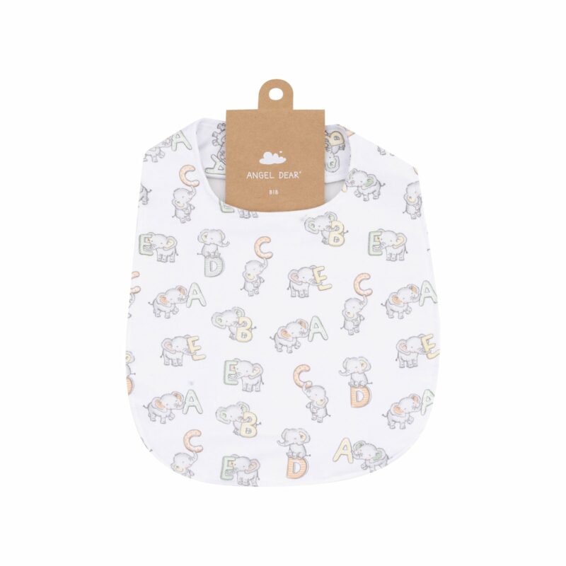 Angel Dear Vintage Elephant ABC Feeding Bib
