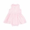 Golf Pink Mini Applique Polo Collar Bamboo Viscose Bodysuit Dress from Angel Dear