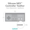 Bumkins Silicone Teether: NES Controller available at Blossom