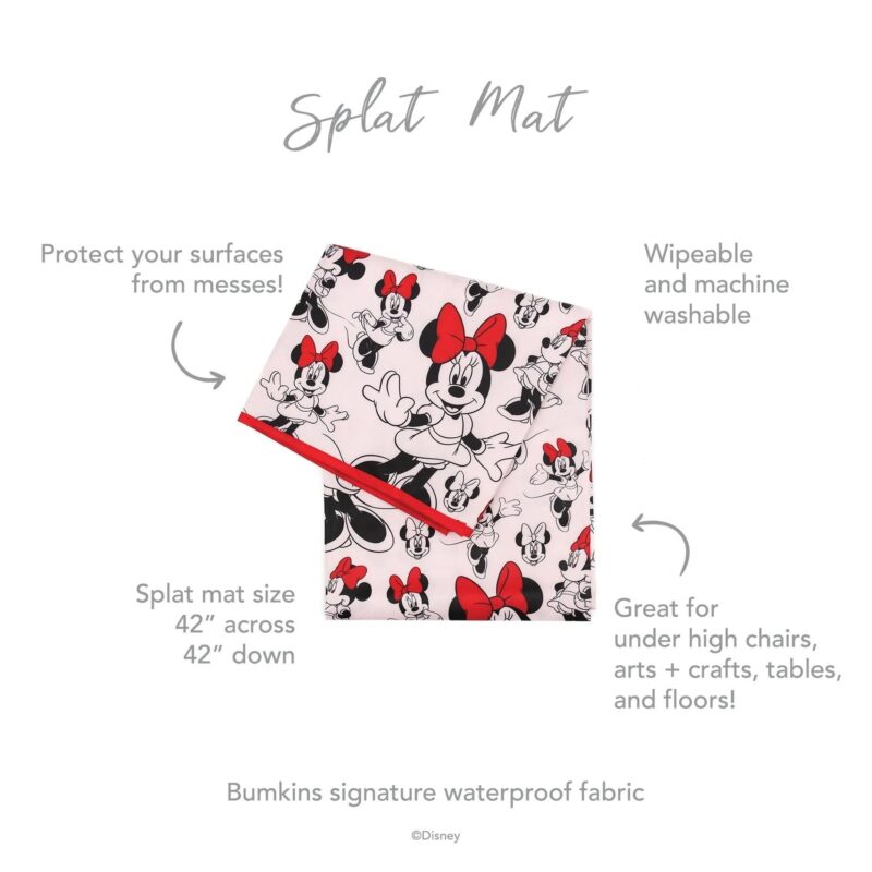 Bumkins Splat Mat: Minnie Mouse available at Blossom