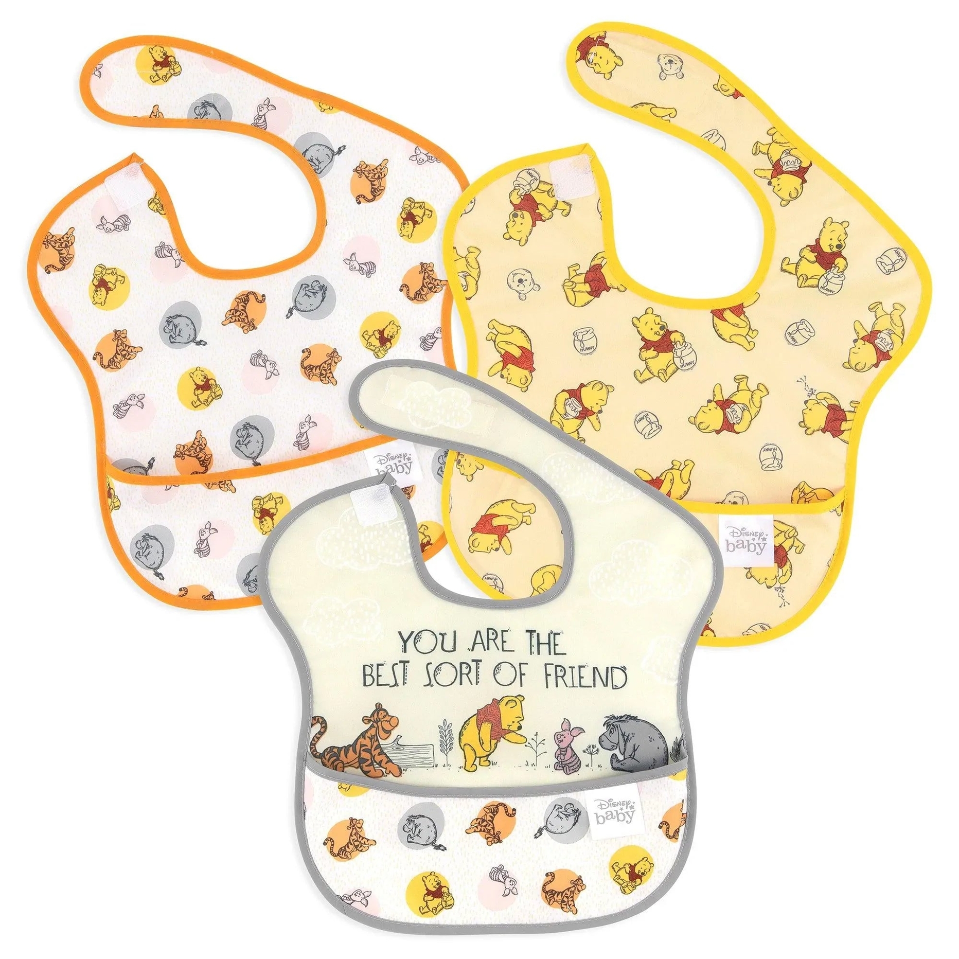 Bumkins SuperBib 3 Pack: Pooh Bear and Friends