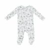 Baby's Breathe Floral Bamboo Viscose Zipper Footie from Angel Dear