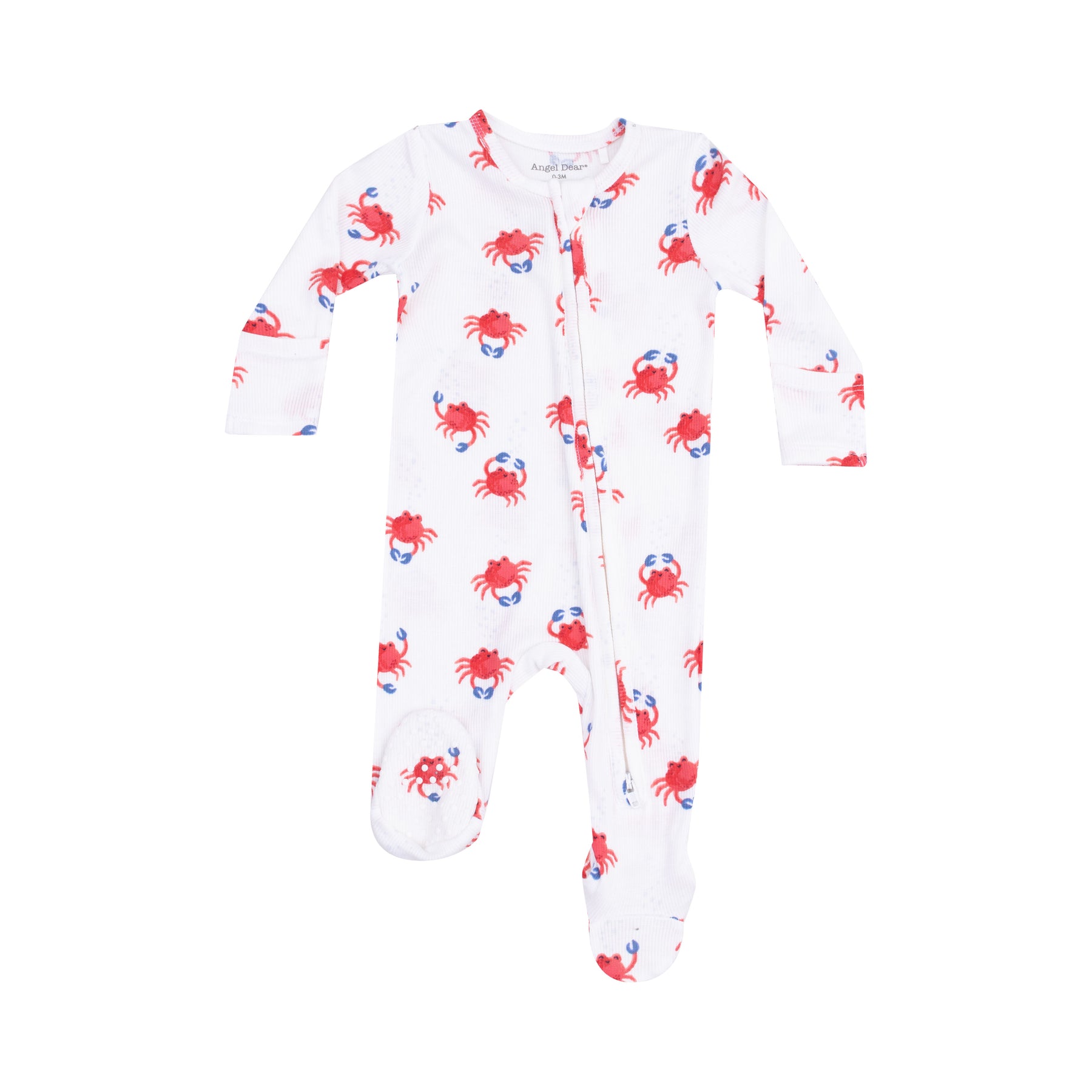 Angel Dear Crabby Cuties Zipper Footie