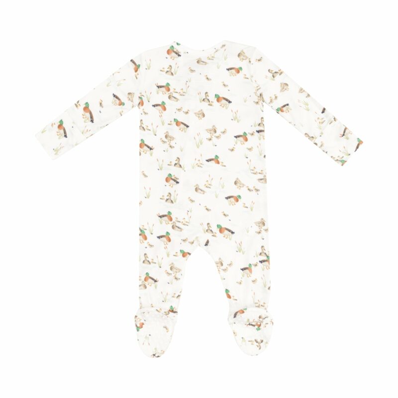Duckling Families Bamboo Viscose Zipper Footie from Angel Dear