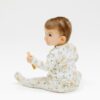 Pretty Ponies Bamboo Viscose Zipper Ruffle Back Footie available at Blossom