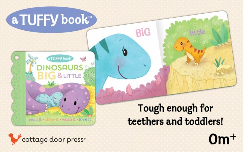 Dinosaurs Big & Little Tuffy Teether Indestructible Book Children's Books