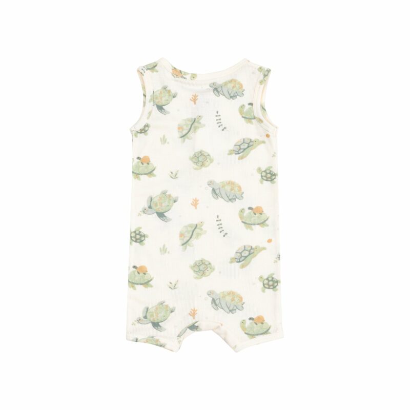 Sea Turtles Bamboo Viscose Sleevless Shortie Romper from Angel Dear