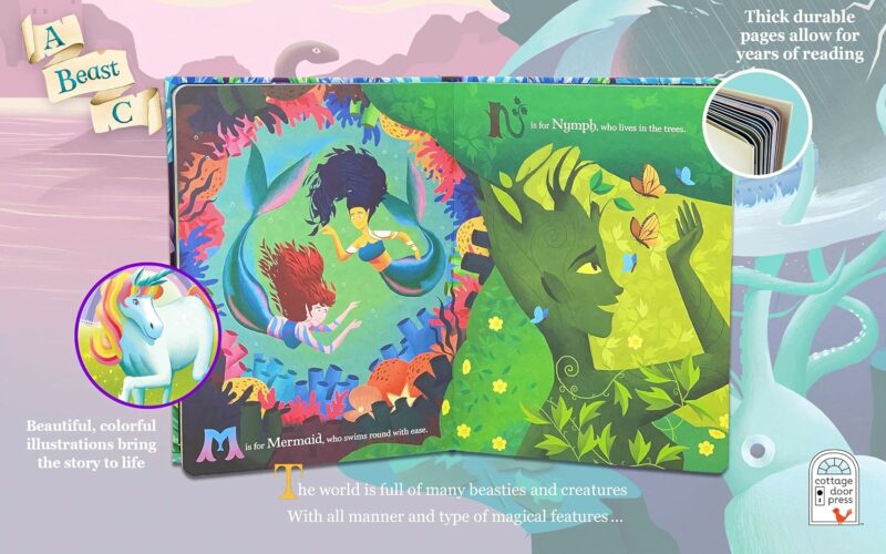 A Beast C Mythical Creature ABC Counting Board Book made by