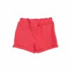 Red French Terry Paperbag Shorts from Angel Dear