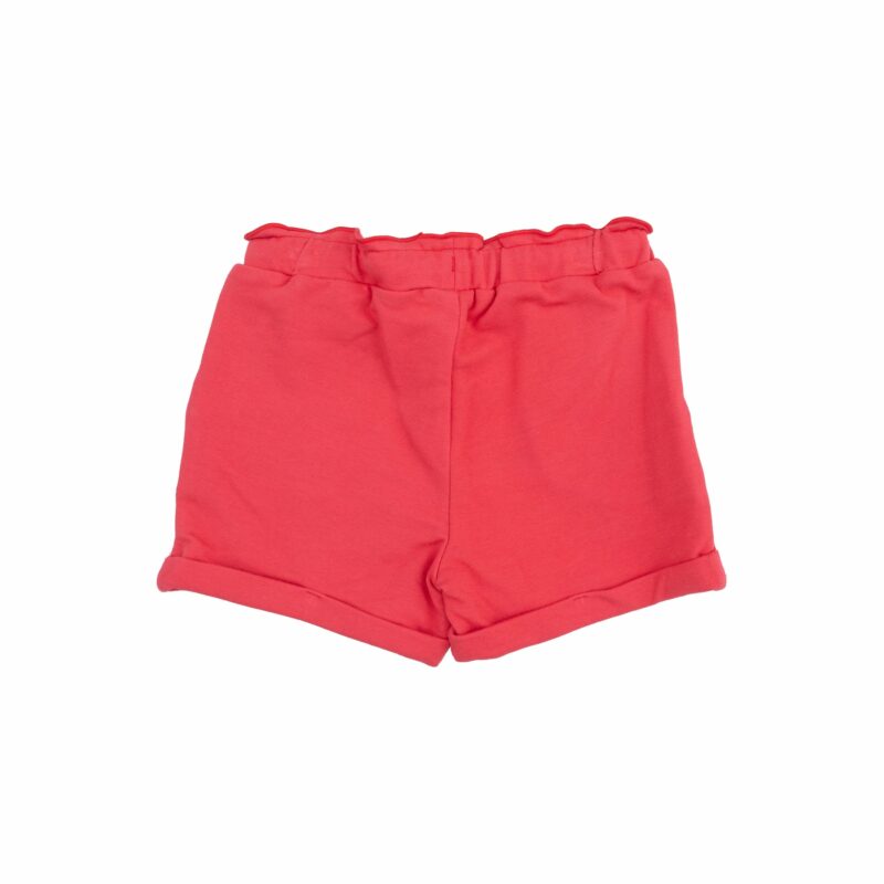 Red French Terry Paperbag Shorts from Angel Dear