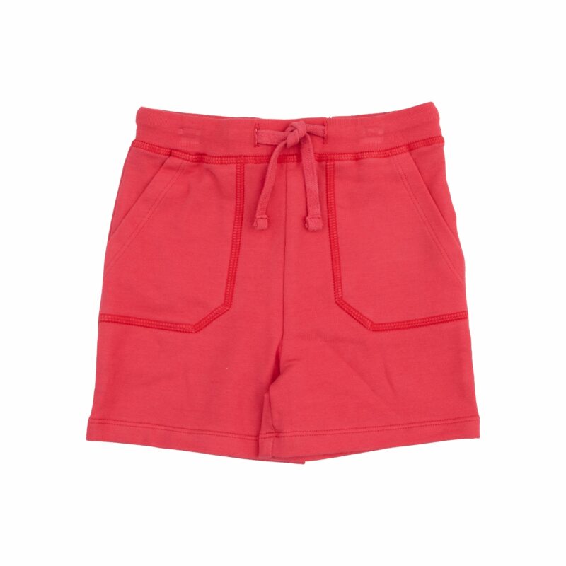 Stripe Vintage Red Shirt Rib And Short French Terry available at Blossom