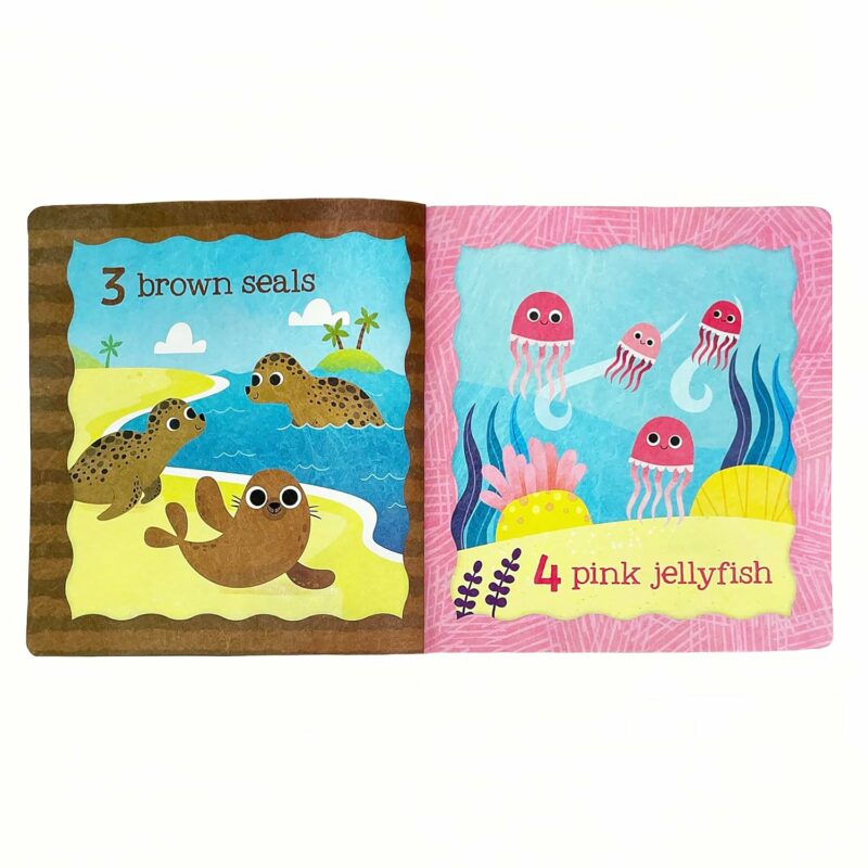 Counting Colors in the Sea Tuffy Teether Indestructible Book made by
