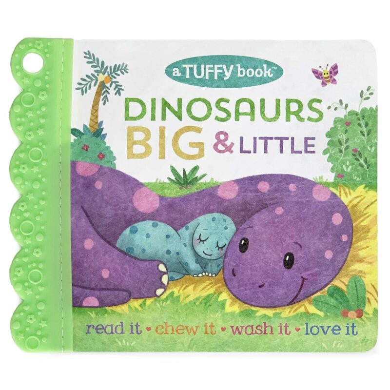 Dinosaurs Big & Little Tuffy Teether Indestructible Book